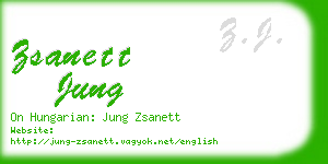 zsanett jung business card